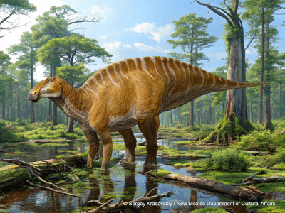 Ahshislesaurus / © Sergey Krasovskiy / New Mexico Department of Cultural Affairs Ahshislesaurus / © Sergey Krasovskiy / New Mexico Department of Cultural Affairs