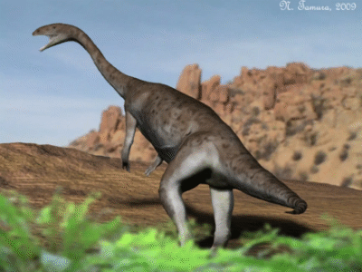 Anchisaurus © Nobumichi Tamura. Verwendet mit freundlicher Genehmigung des Autors. Anchisaurus © Nobumichi Tamura. Verwendet mit freundlicher Genehmigung des Autors.