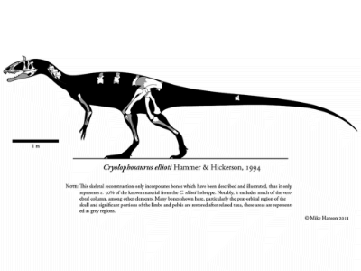 Cryolophosaurus / © Michael Hanson Cryolophosaurus / © Michael Hanson. Verwendet mit freundlicher Genehmigung des Autors.