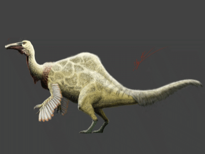 Deinocheirus / © Eloy Manzanero. Verwendet mit freundlicher Genehmigung des Autors. Deinocheirus / © Eloy Manzanero. Verwendet mit freundlicher Genehmigung des Autors.