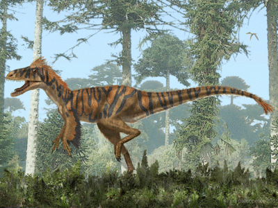 Eotyrannus / Peter Montgomery. Creative Commons NonCommercial-ShareAlike 2.0 Generic (CC BY-NC-SA 2.0) Eotyrannus / Peter Montgomery. Creative Commons NonCommercial-ShareAlike 2.0 Generic (CC BY-NC-SA 2.0)