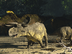Nasutoceratops / © James Kuether Nasutoceratops / © James Kuether. Verwendet mit freundlicher Genehmigung des Autors.