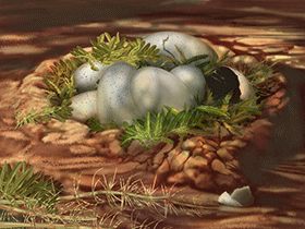 Triceratops Nest / © Karen Carr Triceratops Nest / © Karen Carr. Verwendet mit freundlicher Genehmigung des Autorin.