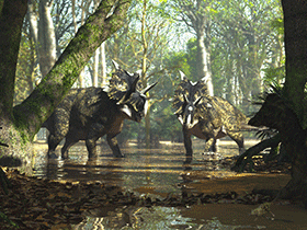 Xenoceratops / © James Kuether. Verwendet mit freundlicher Genehmigung des Autors. Xenoceratops / © James Kuether. Verwendet mit freundlicher Genehmigung des Autors.