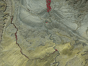 Satellitenbild der Cedar Mountains in Utah / © NASA Satellitenbild der Cedar Mountains in Utah / © NASA