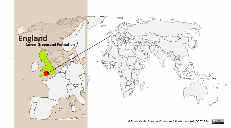 Lager der Lower Greensand Formation / Dinodata.de. Creative Commons 4.0 International (CC BY 4.0)
